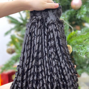 Paquetes de cabello rizado Pixie 100% cabello humano vietnamita de buena calidad doble dibujado sin enredos sin caída - Product Image 1