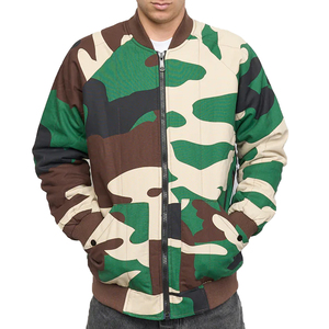 Best Sale Custom Printed Men's 100% Polyester Bomber <b>Jacket</b> Street Style Winter Lightweight Breathable Stand Collar Hooded - Product Image 5