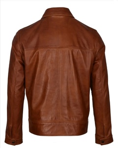 Chaqueta de Hombre con Logotipo Personalizado, Piel de Oveja Genuina, Impermeable, Transpirable, de Alta Calidad, Nuevo Modelo, Estilo con Cuello Alto - Product Image 4