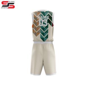 Ensemble de basket-ball imprimé par sublimation de qualité supérieure uniformes de basket-ball personnalisés pour hommes - Product Image 2