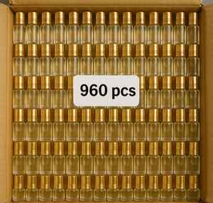 Clear Cylindrical <b>Glass</b> Container for Essential Oils Perfume Washable Roll-on Stick Attar Bottle Graduation Eco-Friendly Durable - Product Image 1