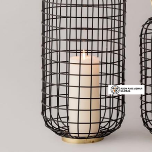 Portavelas de Resina con Forma de Pilar Hecho a Mano con Asa Dorada |   Decoración Moderna, Duradera y Ecológica para Navidad y San Valentín - Product Image 5