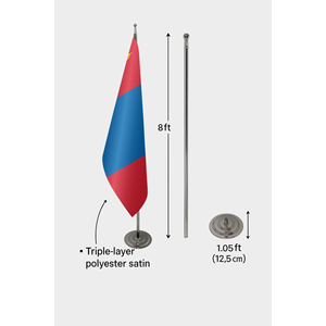 Custom Mongolian Indoor <b>Flag</b>-3x5ft Digital Printing Aluminum <b>Pole</b> Cotton or Plastic Banner Custom Logo - Product Image 6
