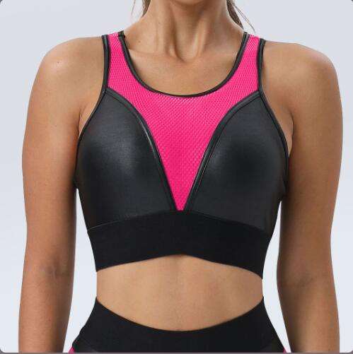 fluorecent pink bra