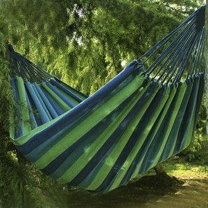 Balançoire de jardin pour 2 personnes, chaise longue portable en tissu, mobilier d'extérieur 230x160cm + cordes - Product Image 6