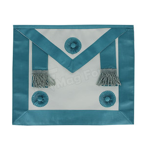 Delantales Masónicos de Terciopelo Bordados a Mano, Delantal de Ceremonia Personalizado de Alta Calidad con Costuras Detalladas - Product Image 6