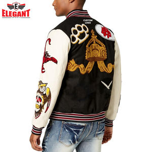 Vestes universitaires Letterman avec manches en cuir Nouveauté Meilleure vente Service OEM Dernier produit Logo personnalisé imprimé Vêtements pour hommes - Product Image 3