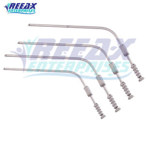 Tubo de succión de Neurocirugía de acero inoxidable de alta calidad, 4 Uds., Mejor Proveedor Premium, base de instrumentos quirúrgicos REEAX - Product Image 3