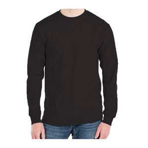 Camisetas ecológicas de cuello redondo de manga larga Streetwear Regular Fit Casual personalizado impreso hombre niños camisetas de moda para hombres - Product Image 1