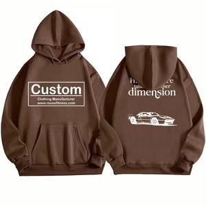 Custom Wholesale Trendy Oversized Heavyweight High Quality <b>black</b> Hoodie Winter Warm Fleece hoodies <b>for</b> <b>men</b> - Product Image 1