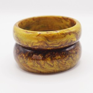 Brazaletes únicos de resina botánica con hojas reales, pétalos y conchas incrustadas para mujeres, joyería de regalo hecha a mano - Product Image 3