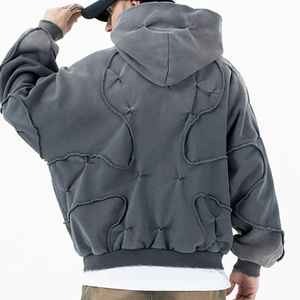 2024 producto de alta calidad 80% Algodón 20% poliéster lavado ácido Sudadera con capucha diseño personalizado invierno mejor Sudadera con capucha para hombres - Product Image 3