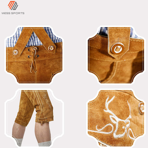 Custom New Traditional Clothing German Traditional Wear Men's Lederhosen Oktoberfest Wears <b>Unique</b> Bavarian Shorts Breathable - Product Image 6