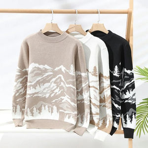 Customized Winter Season High Quality Fashion Wool <b>Sweater</b> for <b>Men</b> Hand Knitted 100% Wool with Stylish Knitted Pattern - Product Image 5