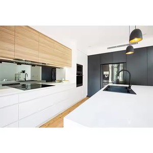 SANYANG Hot Selling 2026 Customized Modern <b>Storage</b> Furniture High Gloss Lacquer Kitchen <b>Cabinet</b> RTA from Vietnam Manufacturer - Product Image 4