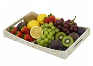 Bandeja Rectangular para Servir con Incrustaciones de Nácar y Asas, Elegante Bandeja de Mesa para Múltiples Usos, Hecha en Vietnam - Product Image 6
