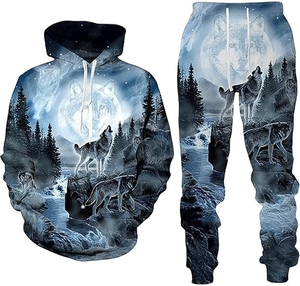 Survêtement à capuche de haute qualité personnalisé Sublimation hiver solide survêtement hommes survêtement léger dernière conception coupe-vent OEM 100% - Product Image 5