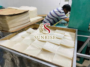 Rollos de Primavera de papel de arroz redondo/cuadrado de 22cm, alimentos secos de Vietnam exportados directamente (WA: + 84 91 817 69 76-Sra. Jane) - Product Image 4