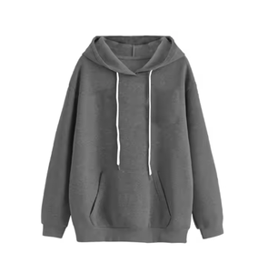 Sudadera con capucha con estampado de lana suave de algodón 100% para hombre, ropa deportiva de punto transpirable, sudadera impermeable de talla grande antiretráctil - Product Image 4