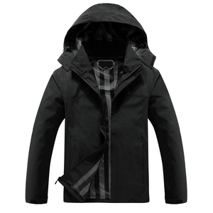Chaqueta Impermeable 100% para Hombre, Cuello Alto, Logotipo Personalizado en la Parte Delantera, Transpirable, Ecológica, Ligera, Cortavientos, Venta al por Mayor - Product Image 1