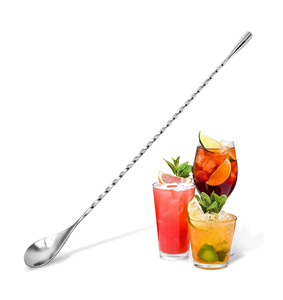 Brass Spoon Stainless Steel Spoon <b>Set</b> Eco Friendly <b>Cocktail</b> stirrer Home Kitchen Long Handle Piece and Low Price - Product Image 2