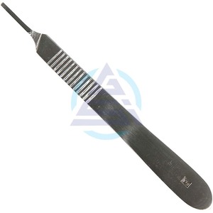 Lames de scalpel chirurgical en acier au carbone dentaire avec manche |   Couteau chirurgical pour animaux, outil de coupe DIY, scalpel à manche - Product Image 1