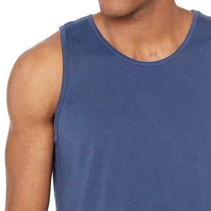 Débardeur en coton pour homme de haute qualité, respirant, grande taille, pour la salle de sport, confortable pour les entraînements, débardeur d'été OEM - Product Image 2