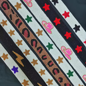 Handmade Beaded Purse <b>Strap</b> Sequin <b>Bag</b> <b>Strap</b> Customised Beaded <b>Strap</b> - Product Image 1