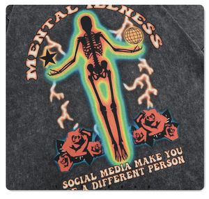 เสื้อยืดโอเวอร์ไซซ์โอเวอร์ไซซ์ของผู้ชายผ้าฝ้ายสีดำสไตล์วินเทจผ้า100โลโก้ออกแบบได้ตามต้องการ - Product Image 6