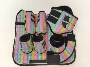 หัวข้อสังเคราะห์เอ็นขี่ม้ากระโดดบู๊ทส์แปรงรองเท้าเพชรเงาข้อเท้า/ชุดบู๊ทเอ็น - Product Image 2