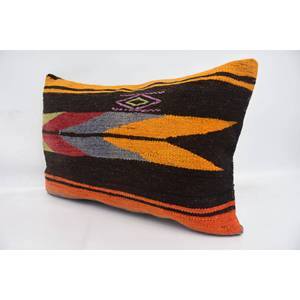 Multicolor 16x24 Inch Wool Kilim Patchwork Pillow Exquisite Vintage & <b>Fluffy</b> Patterned Decorative <b>Cushion</b> Woven Technique - Product Image 4