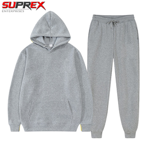 Ensembles de survêtements d'hiver pour hommes, 2 pièces, pull à manches longues et pantalon de jogging, respirants, imprimé léopard, doublure polaire latérale - Product Image 2