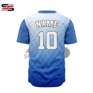 Maillot de baseball pour homme à manches courtes, léger, respirant, à séchage rapide, impression par sublimation intégrale, 100 % polyester, personnalisable en gros - Product Image 4