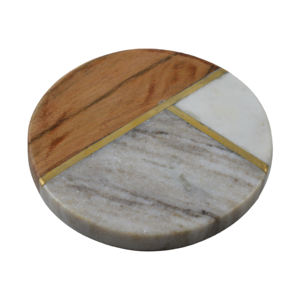 Posavasos de mármol y madera Diseño llamativo Uso más exigente para decoraciones de mesa Boda Fiesta Bar Restaurante piedra, posavasos - Product Image 6