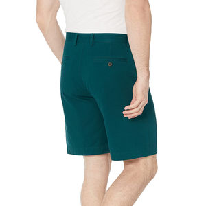 Shorts cargo pour hommes en coton solide sur mesure OEM avec une coupe ample élégante, plusieurs poches, taille élastique confortable - Product Image 2