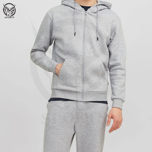 Sweat à capuche léger coupe-vent à séchage rapide en molleton 100% coton tricoté d'hiver sur mesure de haute qualité pour hommes - Product Image 1