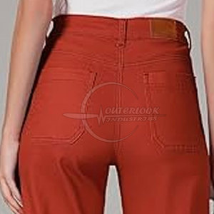 Pantalones vaqueros holgados de pierna ancha para mujer, pantalones vaqueros 2025 con logotipo personalizado a la venta, pantalones vaqueros de pierna ancha hechos a medida - Product Image 3
