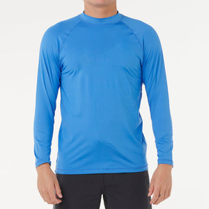 New Custom OEM <b>MMA</b> <b>Rash</b> <b>Guard</b> Heat-Transfer Printed Blue Spandex/Polyester Quick Dry BJJ <b>Rash</b> <b>Guard</b> for Men Long Sleeve - Product Image 1