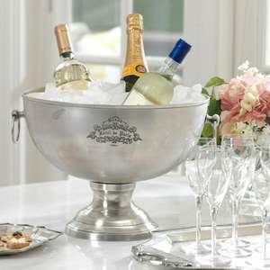 Seau à glace en aluminium plaqué argent avec taille et forme personnalisées Seau à glace pour bouteille de vin au prix de vente - Product Image 1