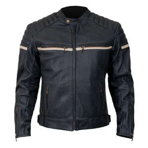 Blouson de moto unisexe en cuir coupe-vent style européen pour motard – Vente en gros usine 2026 - Product Image 6