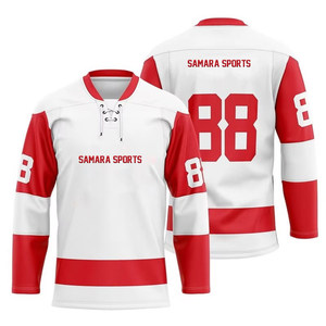 Conjunto de equipo de práctica simple hecho a medida Jerseys de hockey sobre hielo de malla reversible sublimados en Pakistán - Product Image 1