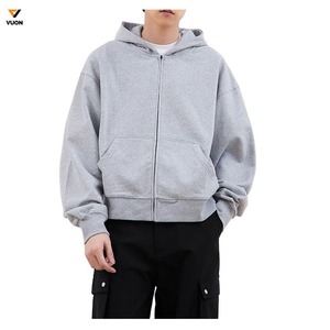 OEM Custom <b>Zip</b> Hoodie Manufacturer Men's High Quality Regular Fit 100% Cotton Winter for Blank <b>Zip</b> Hoodies - Product Image 5