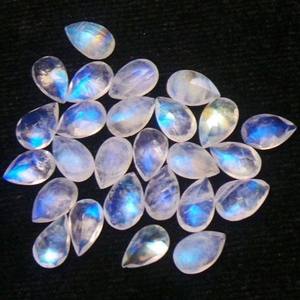 IGI certifié 8x10mm poire naturel arc-en-ciel pierre de lune à facettes coupe pierre précieuse en vrac pierre précieuse semi-précieuse naturelle pour la fabrication de bijoux - Product Image 1