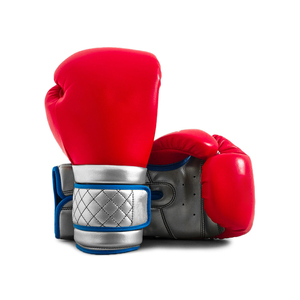 Guantes de boxeo de PVC de alta calidad personalizados OEM tamaños de 8oz y 12oz para diseño de velcro para uso en exteriores - Product Image 1