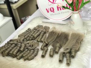 Extensiones de cabello tejido trenzado de ganchillo rizado de media primavera 100% cabello humano Remy virgen 10-38 pulgadas pretrenzado todos los colores suaves - Product Image 6