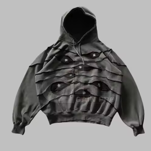 Sweat à capuche personnalisé pour hommes avec style vintage délavé pour Streetwear Fashion Sweat à capuche surdimensionné pour hommes - Product Image 1