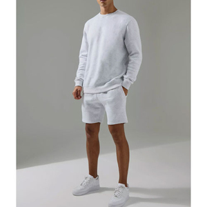 Sudadera de cuello redondo para hombre, Jersey pesado de algodón 100 por ciento, Top de lana con cuello redondo, ropa de calle con logotipo personalizado, ropa informal de invierno - Product Image 1