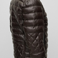 Veste d'hiver pour homme en cuir de qualité supérieure, col montant, confort par tous les temps, élégance intemporelle, service OEM disponible, imperméable