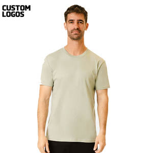 T-shirt à col rond pour homme, manches courtes, ample, logo personnalisé, vente en gros, haute qualité - Product Image 6