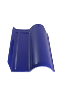 Tuiles de toit en céramique bleues WAVE - Imperméables, résistantes au vent et au feu - Forme rectangulaire pour les toits de villas modernes - Product Image 4